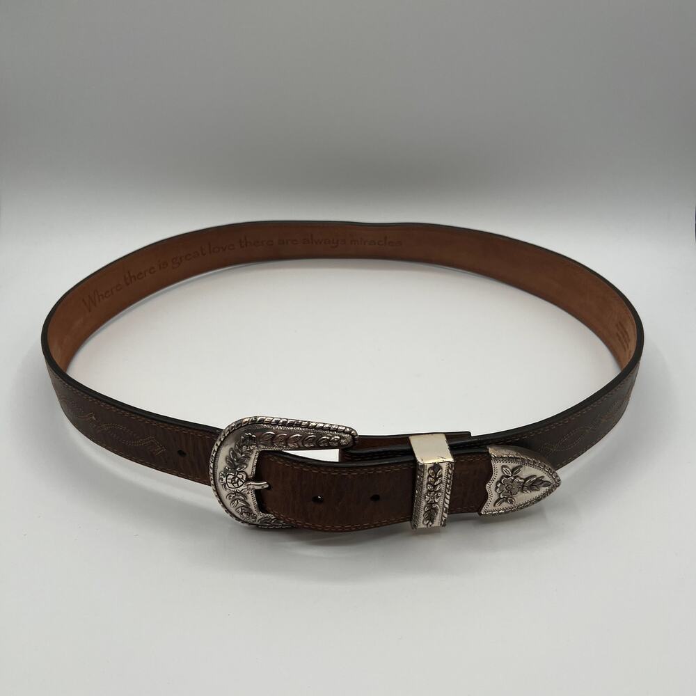 ARIAT Fatbaby Brown Leather Western Belt-Size 36/90